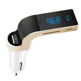 Kitcheniva - Bluetooth Car FM Transmitter USB Charger Wireless Audio Adapter for Car Stereo - Multicolor