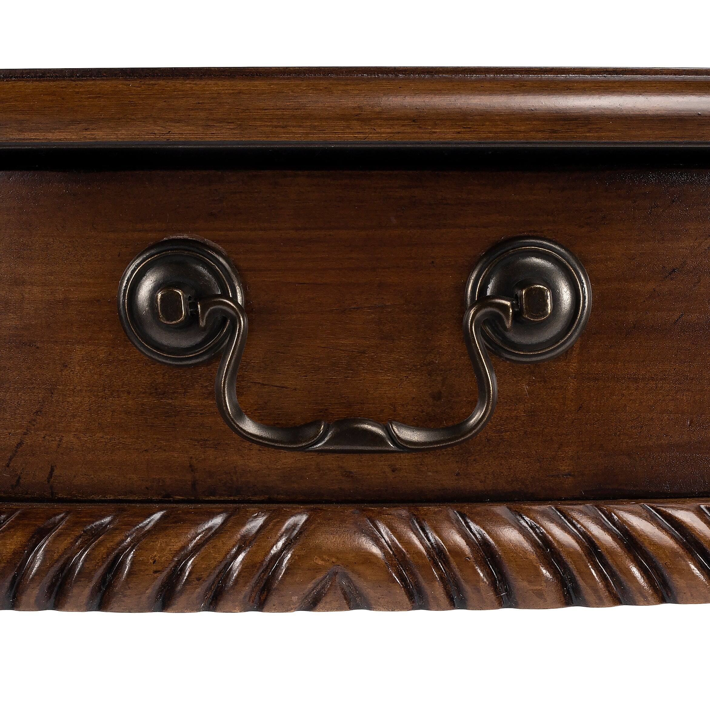Alt View 7. Butler Specialty - Dupree 35 in. W Rectangular Wood 1 Drawer Traditional Writing Desk - Medium Brown.