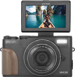 Minolta - MND35 64.0 Megapixel 4K Video Digital Camera - Black
