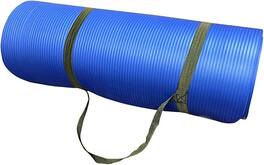 Amber Sporting Goods - Premium 1/2-Inch Extra Thick Yoga Mat – Non-Slip, Anti-Tear, with Carry Strap, 71"x24" - Blue