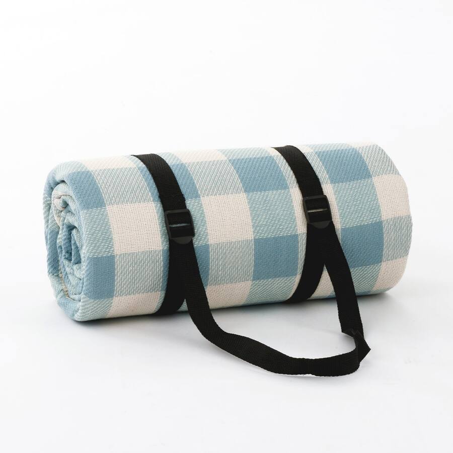Custom Picnic Rug Adivo Waterproof Outdoor Picnic Blanket Acrylic Fabric with Plaid Print ...
