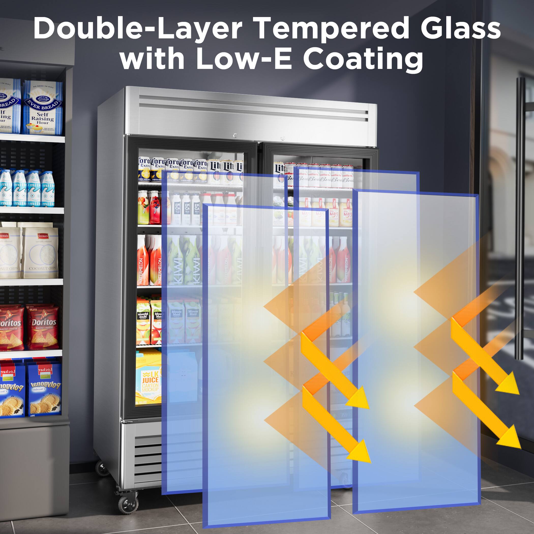 Double-Layer Tempered Glass with Low-E Coating