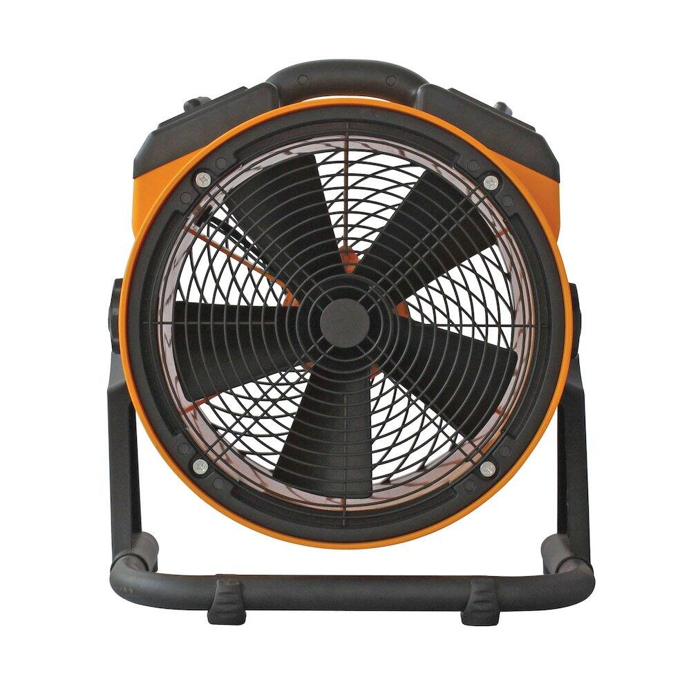Angle. XPOWER - 1100 CFM 4 Speed Portable 11" Professional Grade Air Circulator Utility Fan - Yellow.
