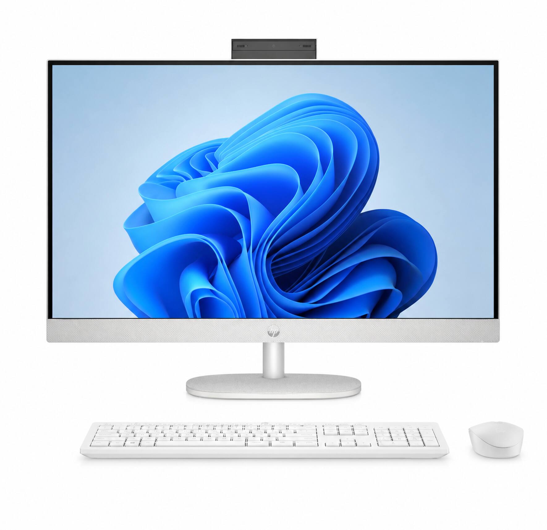 Alt View 9. HP - 27 All-in-One 27 FHD Display (Ultra 7-255U, 16GB, 1TB SSD, Intel Graphics, WiFi 6, Webcam, Win 11 Home) w/USB Hub - Shell White.