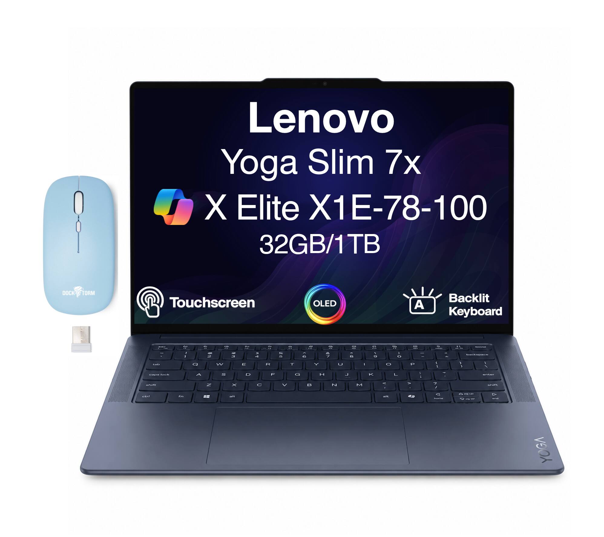Lenovo Yoga Slim 7x X Elite X1E-78-100 32GB/1TB Touchscreen OLED Backlit Keyboard