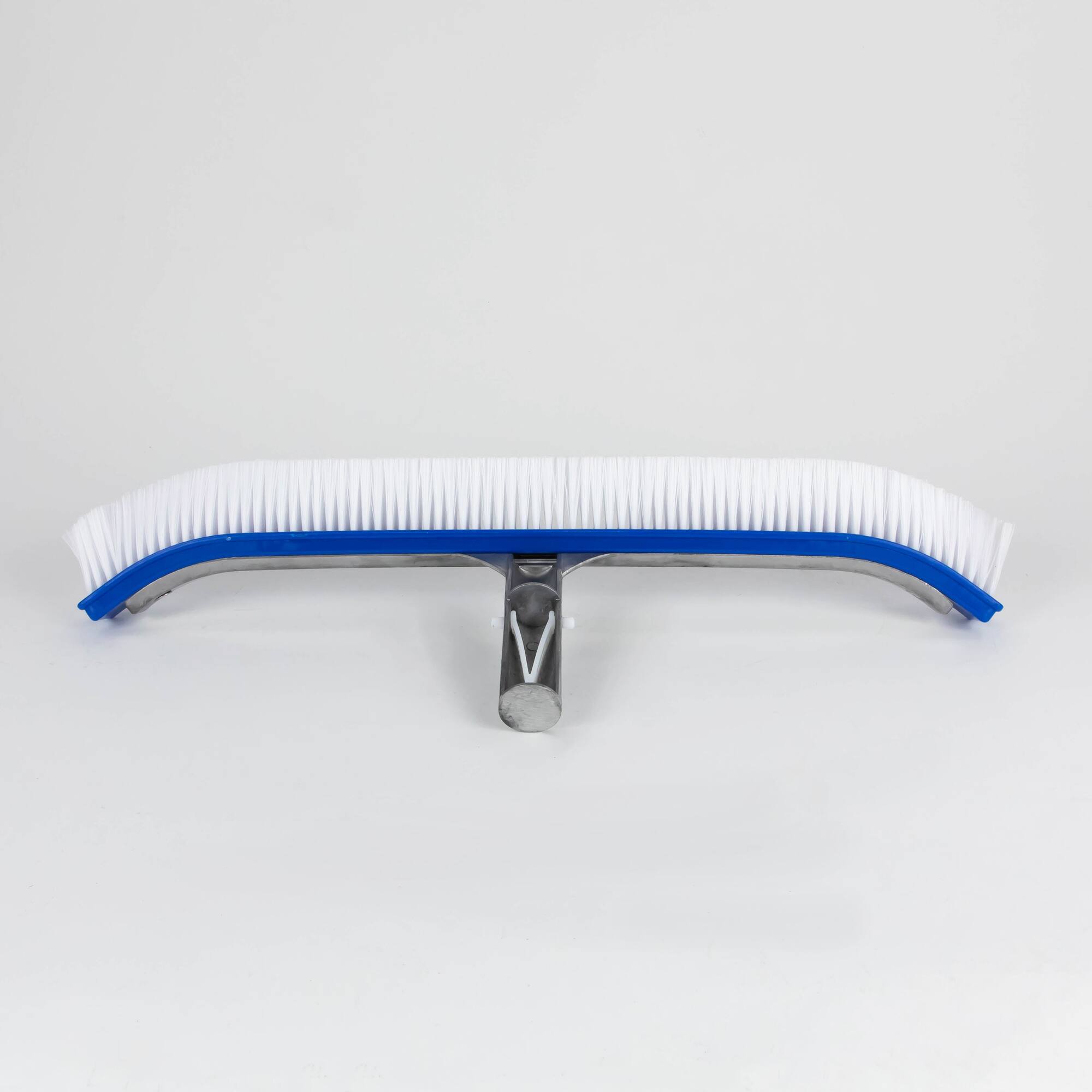 Front. Pool Central - 18" Blue Curved Swimming Pool Wall Brush - Blue.