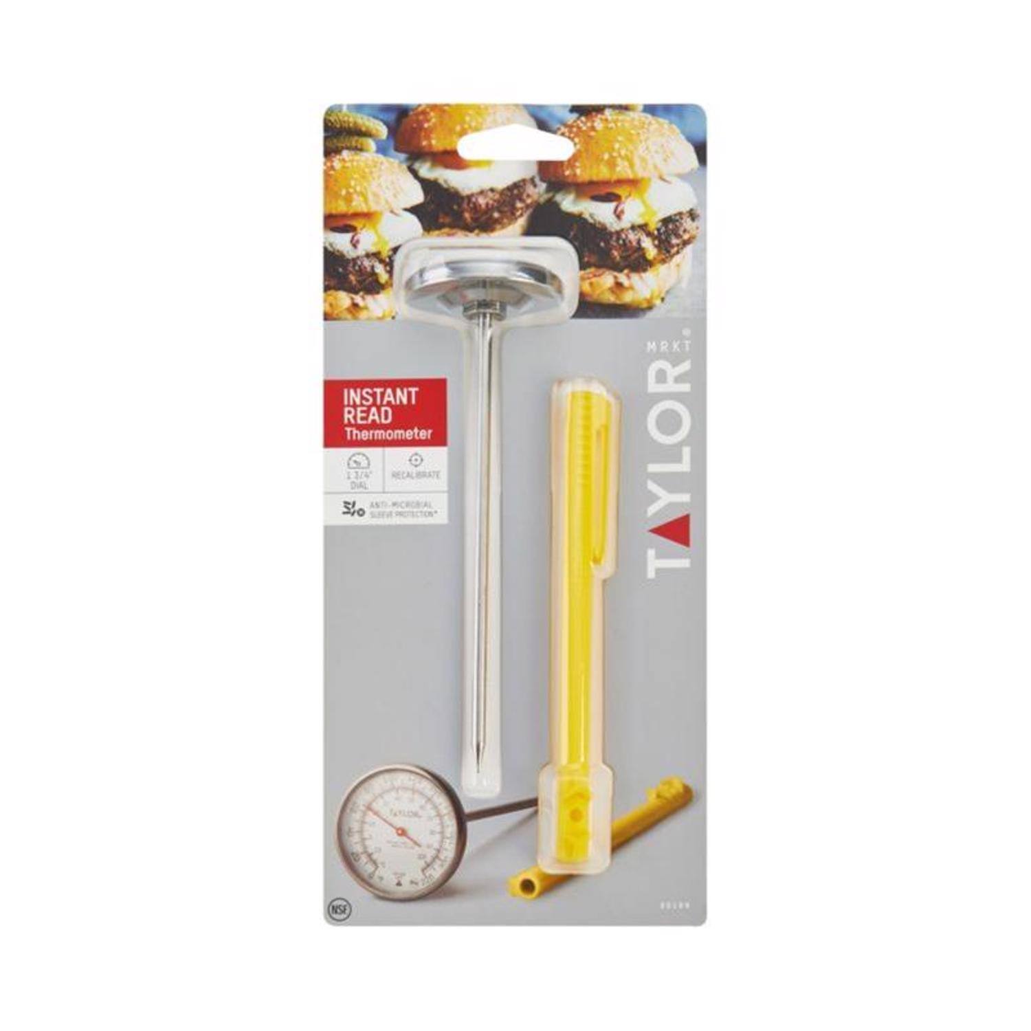 INSTANT READ Thermometer  
3% RECALIBRATE DIAL  
Sio CRCROAL MRKT  
TYLOR  
T