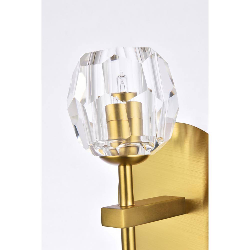 Alt View 2. Elegant Lighting - Eren 1 light Gold wall sconce - Gold.