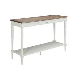 FurniFact - Console Table, Espresso, Drawer - Driftwood