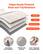 Edges Neatly Finished Wear and Trip Resistant, Faux Wool, Cotton, Non-Woven Felt, Non-Slip TPR Backing, Neat Edges Wear-Resistant, TPR Non-Slip Backing, 0.24" Thickness Comfortable Step
