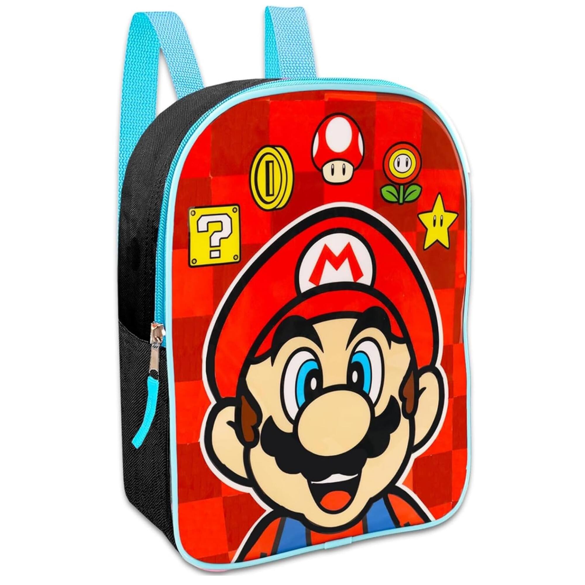 Alt View 1. UPD - Mario 11" Mini Red Backpack for Kids School - Multicolored.