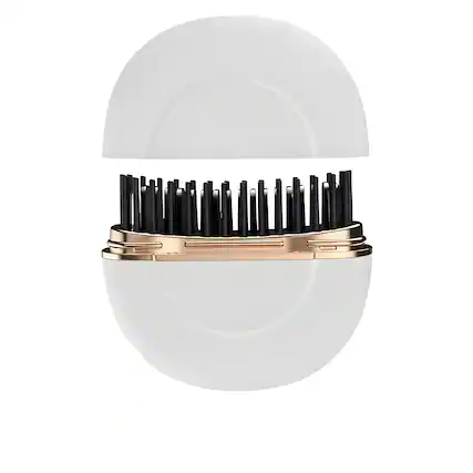 Front. Cluzine - Pocket Wireless Hair Straightener Brush, 3-Temp Control, Anti-Scald, Portable.