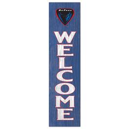 Jardine - DePaul Demons 12'' x 48'' Welcome Outdoor Leaner - Blue