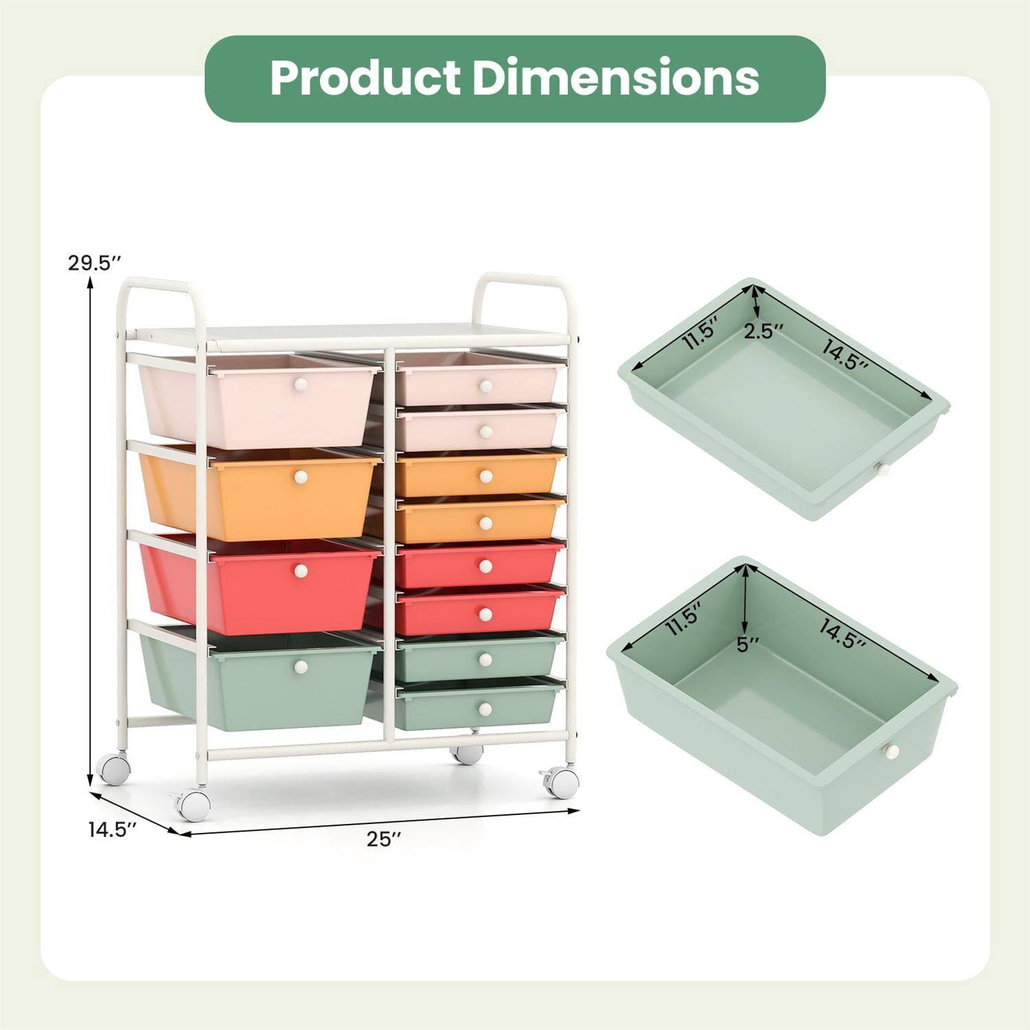 Product Dimensions: 29.5" x 11.5" x 2.5" x 14.5" x 11.5" x 5" x 14.5" x 14.5" x 25"