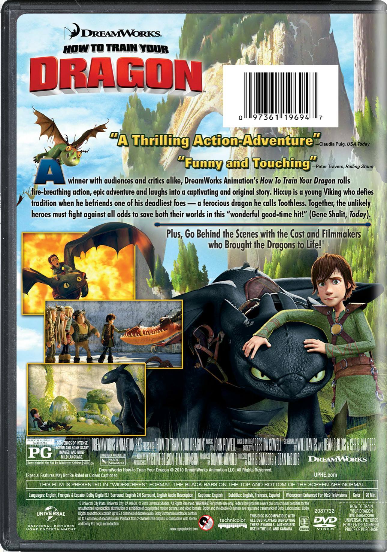 Angle. How to Train Your Dragon (DVD Single Disc) [DVD].
