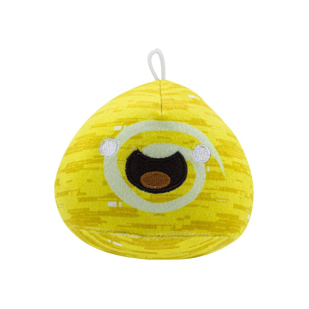 Front. Imaginary People - Slime Rancher Quantum Slime Plush Collectible | Soft Plush Doll | 4-Inch Tall - Yellow.
