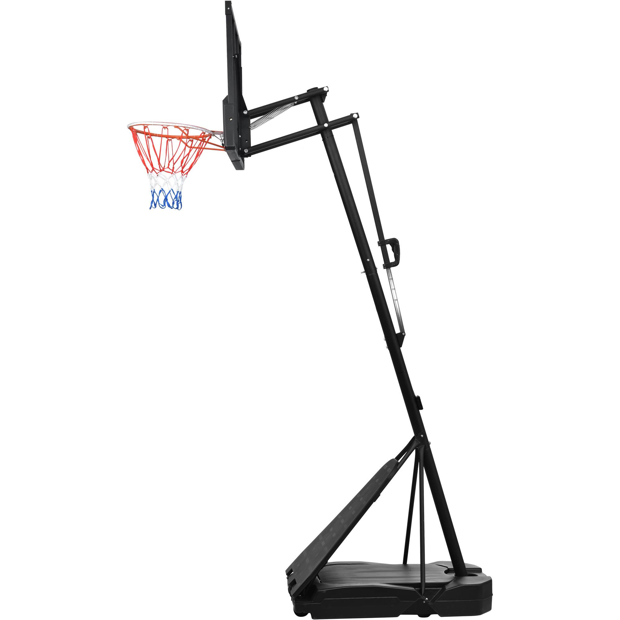 Alt View 8. ELEMENT ACE - Adjustable Height Basketball Hoop System 8-10ft for Youth & Adults with LED Lights - Black.