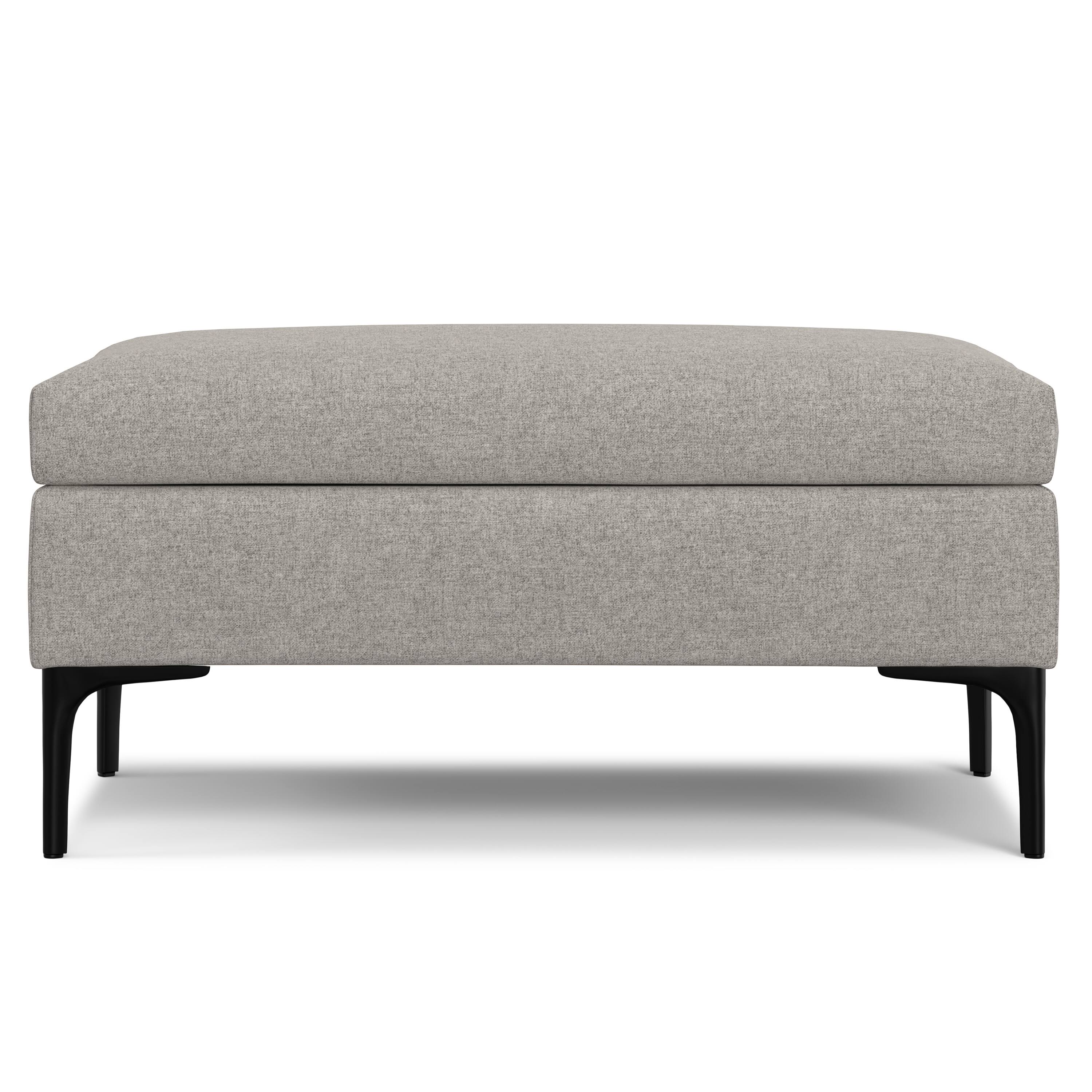 Back. Tiramisubest - Rebecca Rectangular Coffee Table Storage Ottoman with Lift Up Lid - Gray.