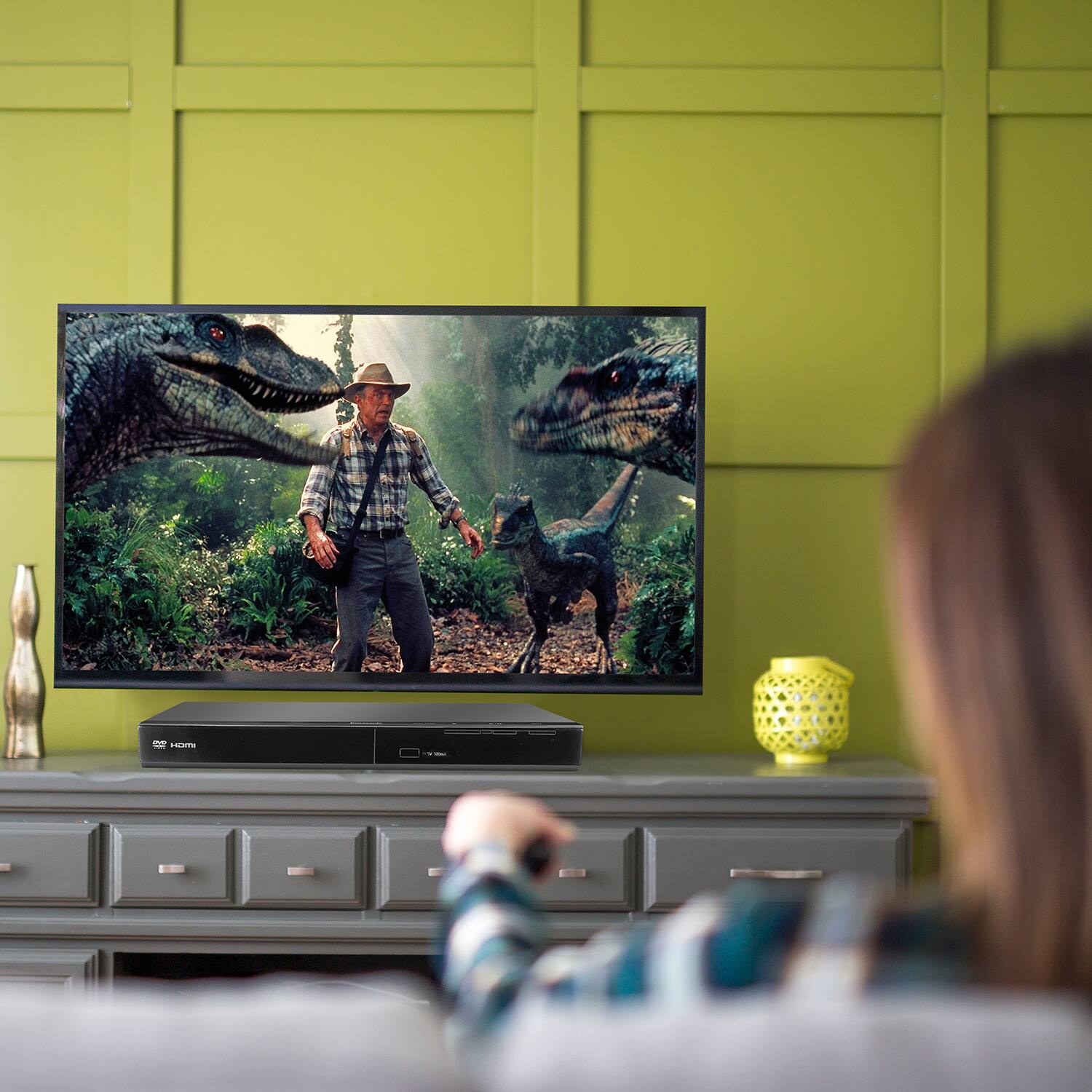 Alt View 3. Panasonic - DVD Player DVD-S700 Remote Control High Speed 6 Foot 4K HDMI Cable Ultra USB Flash Drive 64GB Quality Photo Cloth - Black.