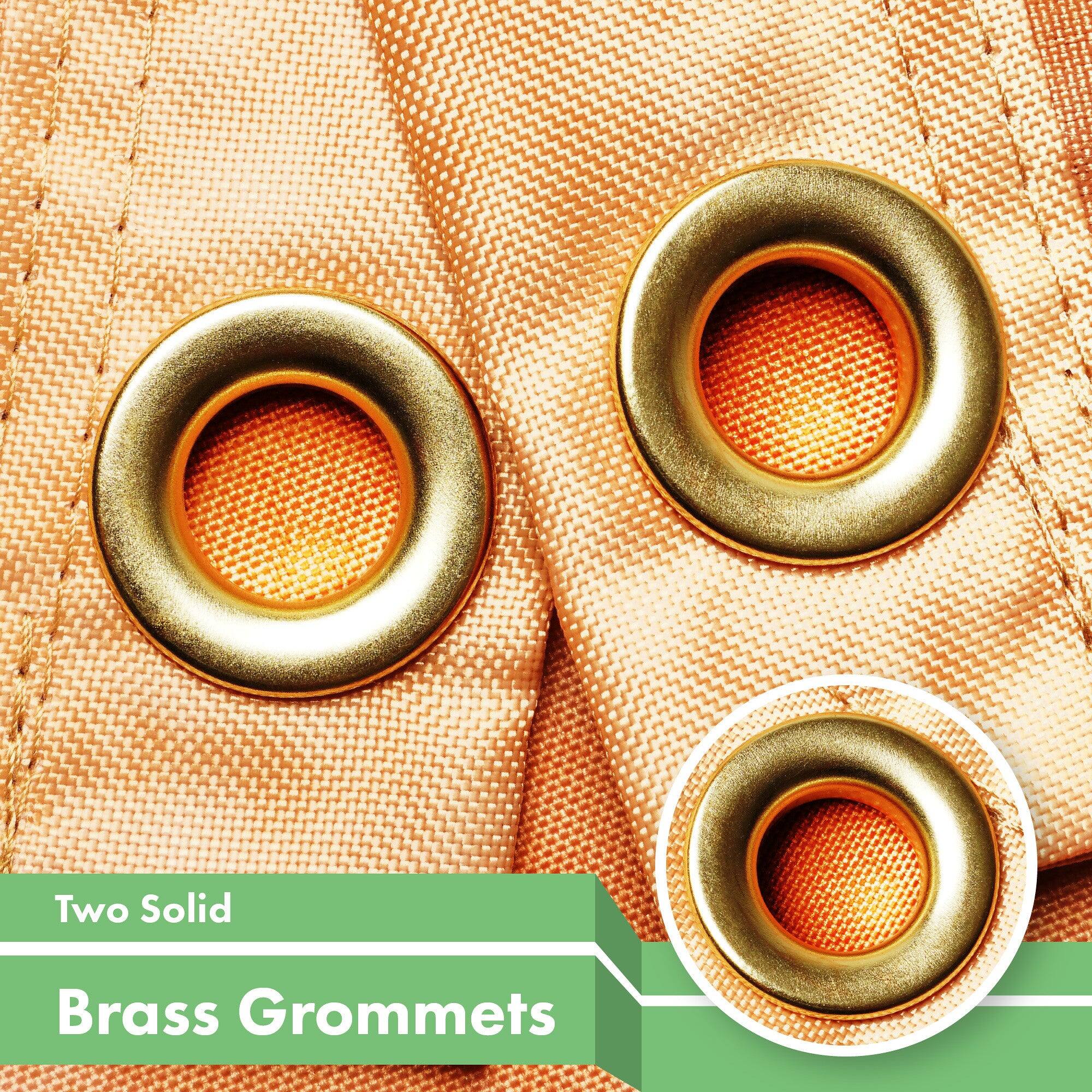 Two Solid Brass Grommets
