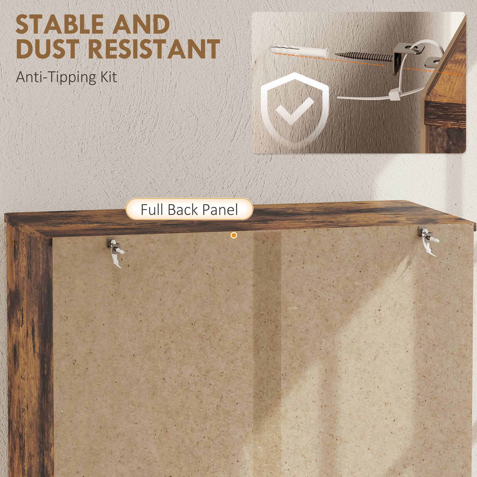 STABLE AND DUST RESISTANT  
Anti-Tipping Kit  
Full Back Panel