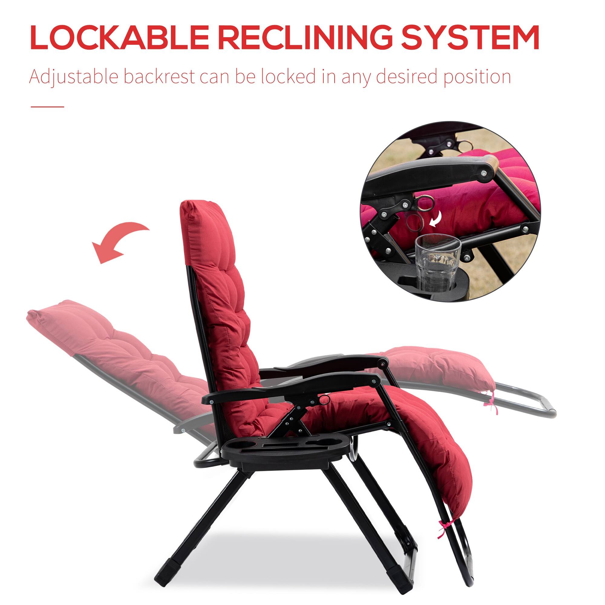 LOCKABLE RECLINING SYSTEM  
Adjustable backrest can be locked in any desired position