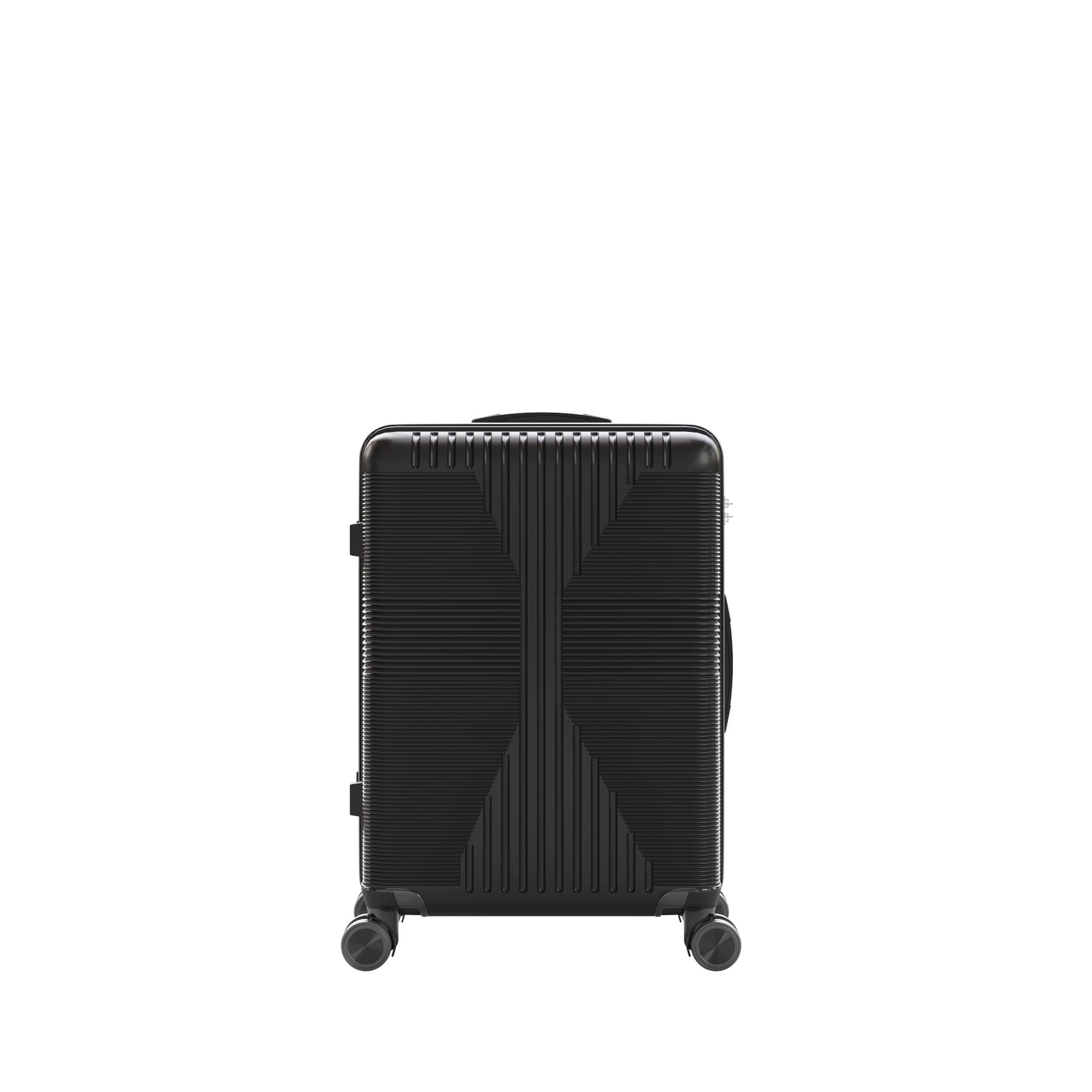 Alt View 2. Winado - 3-in-1 20" 24" 28" Trolley Carry On Luggage Set Spinner Wheels Lightweigh Hardside PP Suitcase Sets with Built-in Lock - Black.