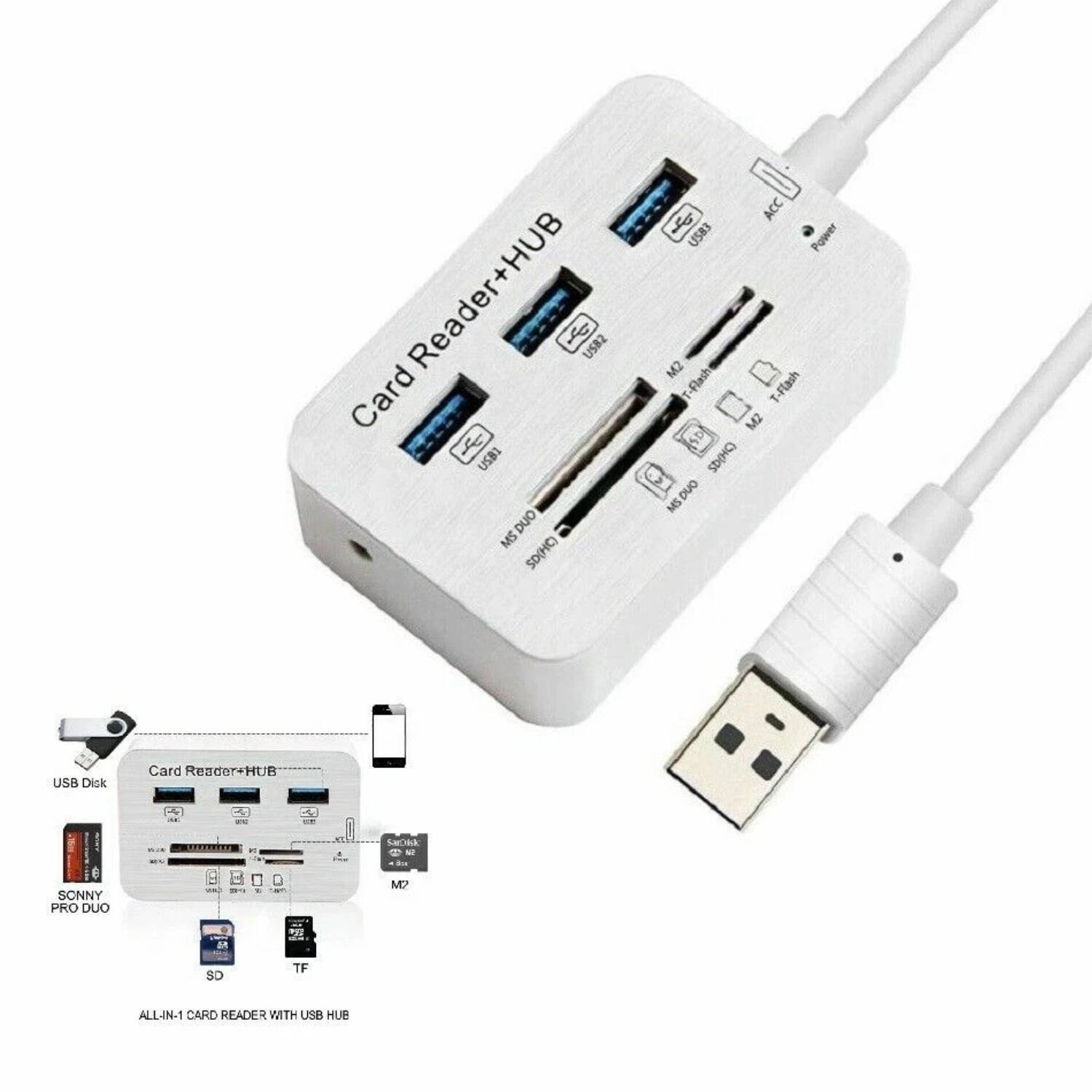 Card Reader+HUB

USB2 Card Reader
USB3 Power
M2 - Flash
T-Flash
M2 SD
MSD UO
USB Dik Card
Render-HUF
C7
SONNY PRO DUO
Sak M M

SD TF ALL-IN-1 CARD READER WITH USB HUB

USB Disk
SONNY PRO DUO
SD
TF
