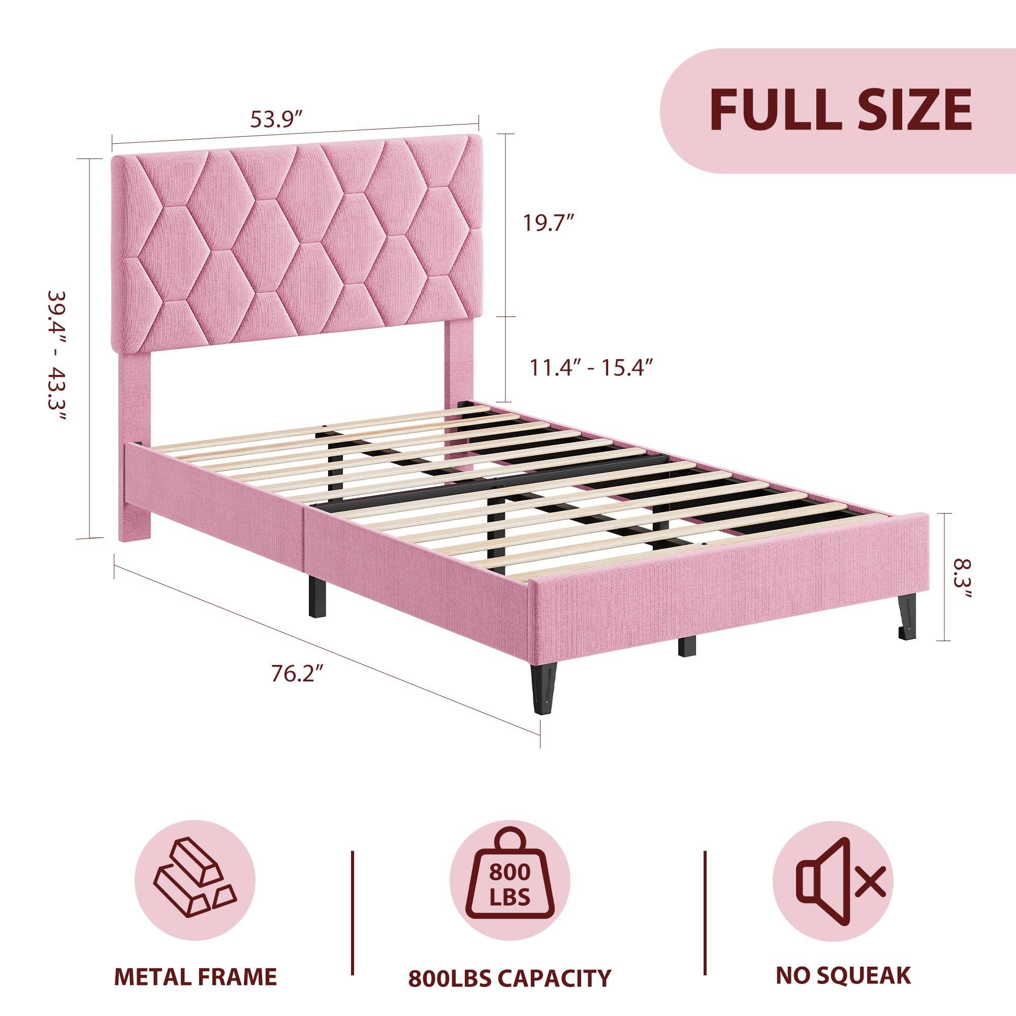 53.9" FULL SIZE  
19.7"  
39.4" - 43.3"  
11.4" - 15.4"  
8.3"  
76.2"  
800 LBS X METAL FRAME  
800 LBS CAPACITY  
NO SQUEAK