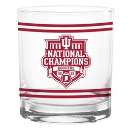 Indigo Falls - Indiana Hoosiers College Football Playoff 2025 National Champions 14oz. Rock Glass - Multicolor