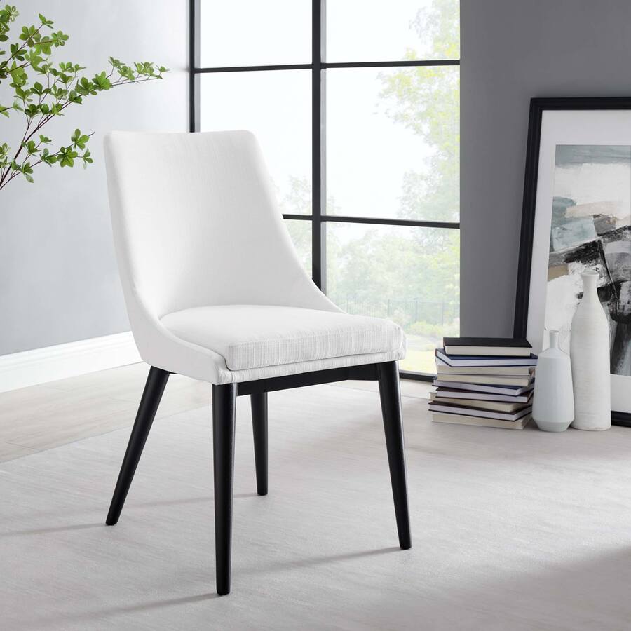 Good Reception Form Viscount Fabric Dining Side Chair Set of 2 by Modway White - Best Buy
