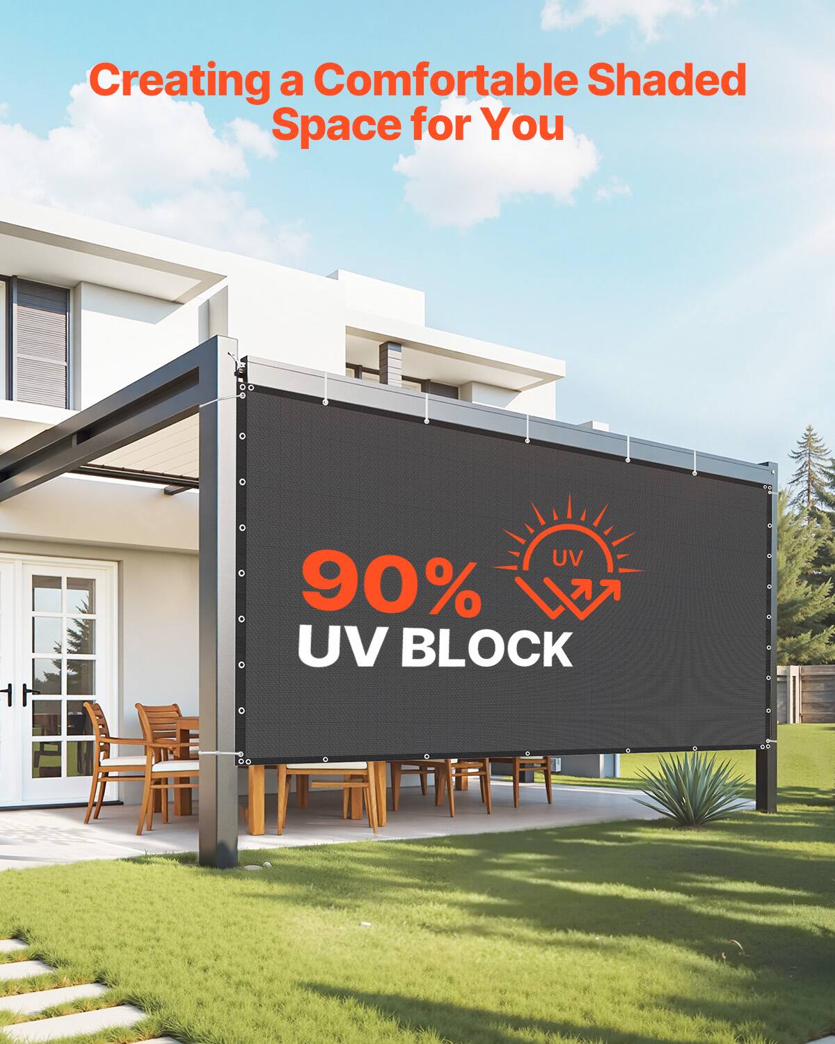 Creating a Comfortable Shaded Space for You

90% UV BLOCK