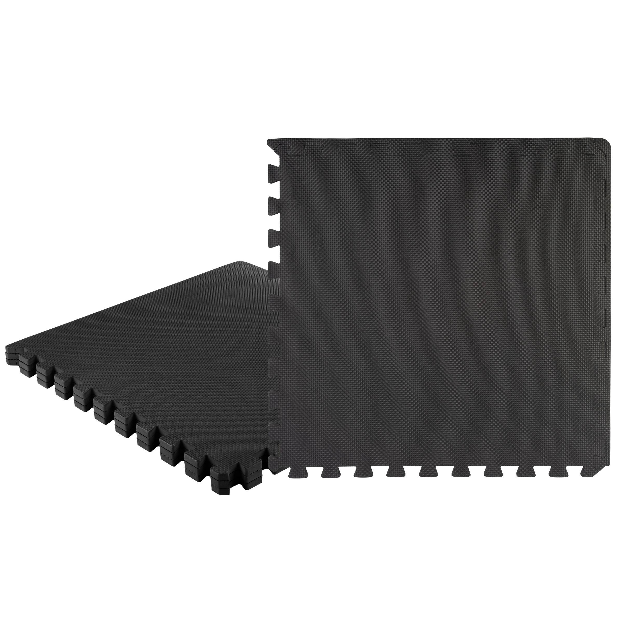 Alt View 2. Stalwart - 24-Inch EVA Foam Tiles 4-Pack - Black.