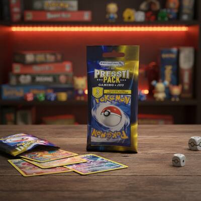 Pack of 8 Presstine Pokemon Presstipack 3-Card Packs - 24 Cards Total Pack of 8 Presstine Pokemon Presstipack 3-Card Packs - 24 Cards Total