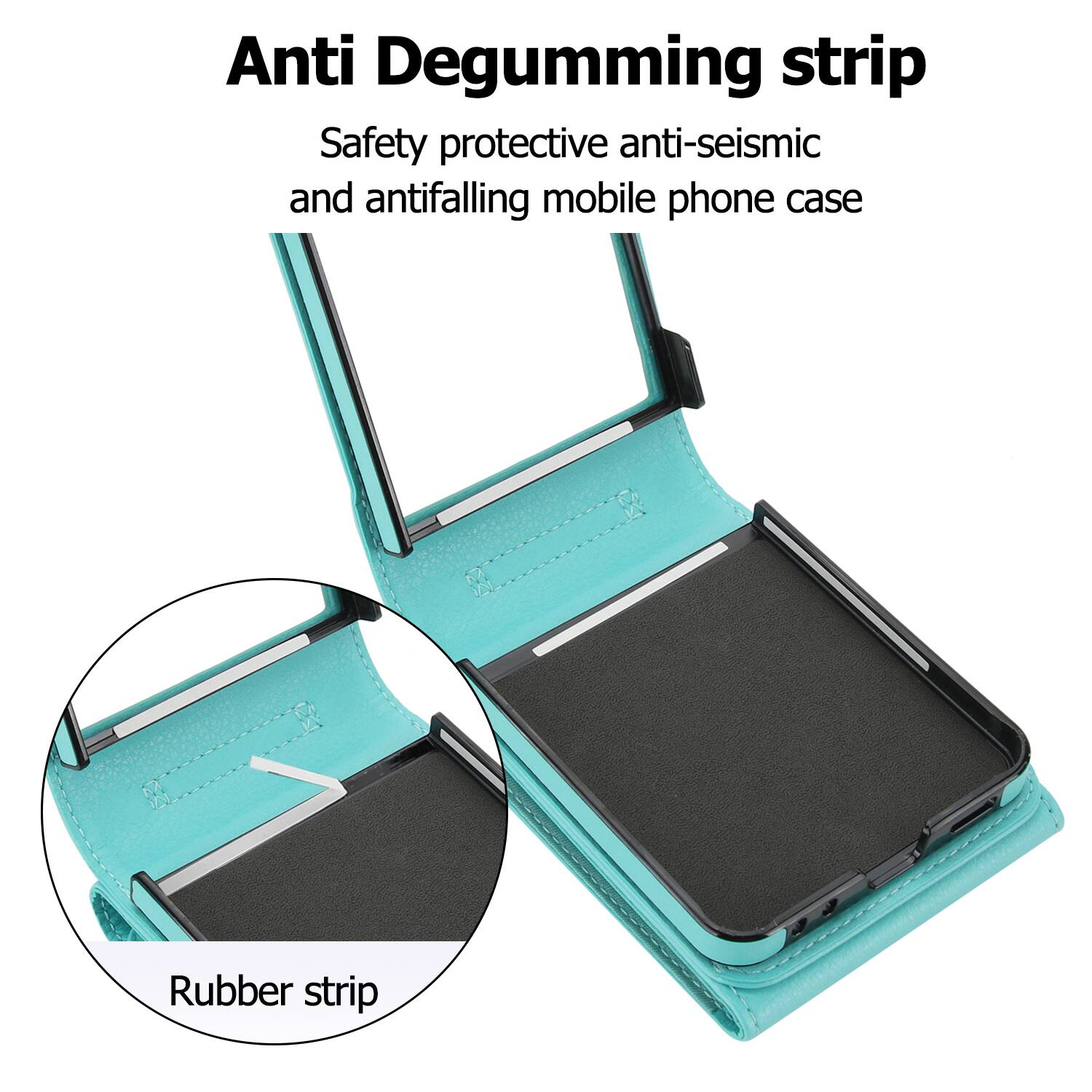 Anti Degumming strip  
Safety protective anti-seismic and antifalling mobile phone case  
Rubber strip