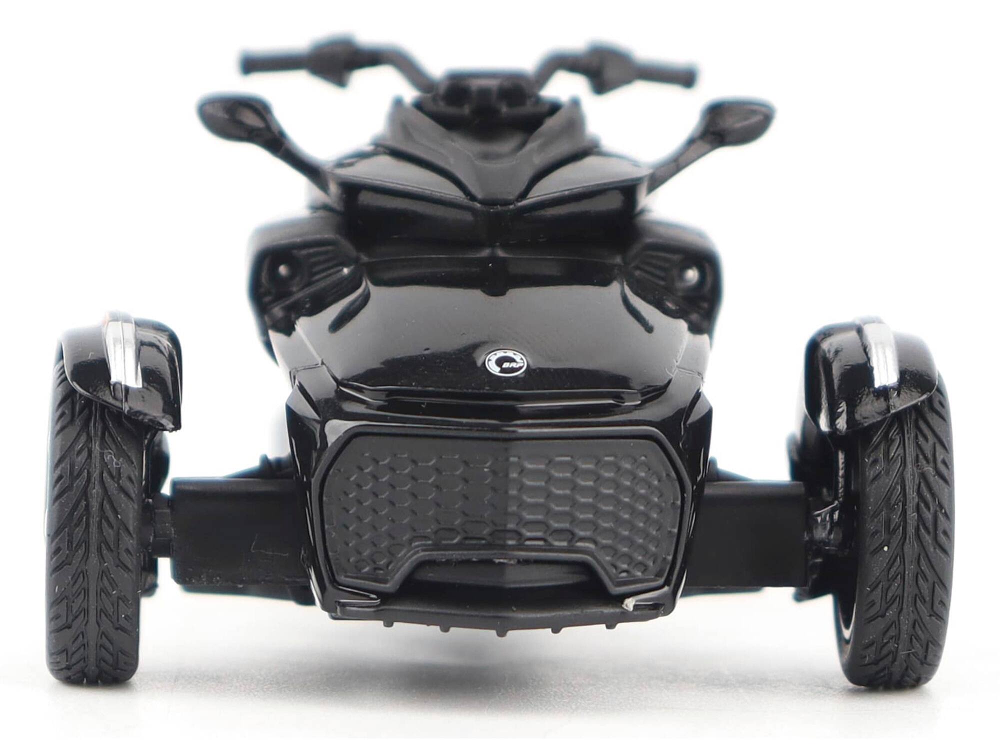 Alt View 3. BRP Models - Can-Am Spyder F3 3-Wheel Motorcycle Steel Black Metallic 1/32 Diecast Model by BRP Models.