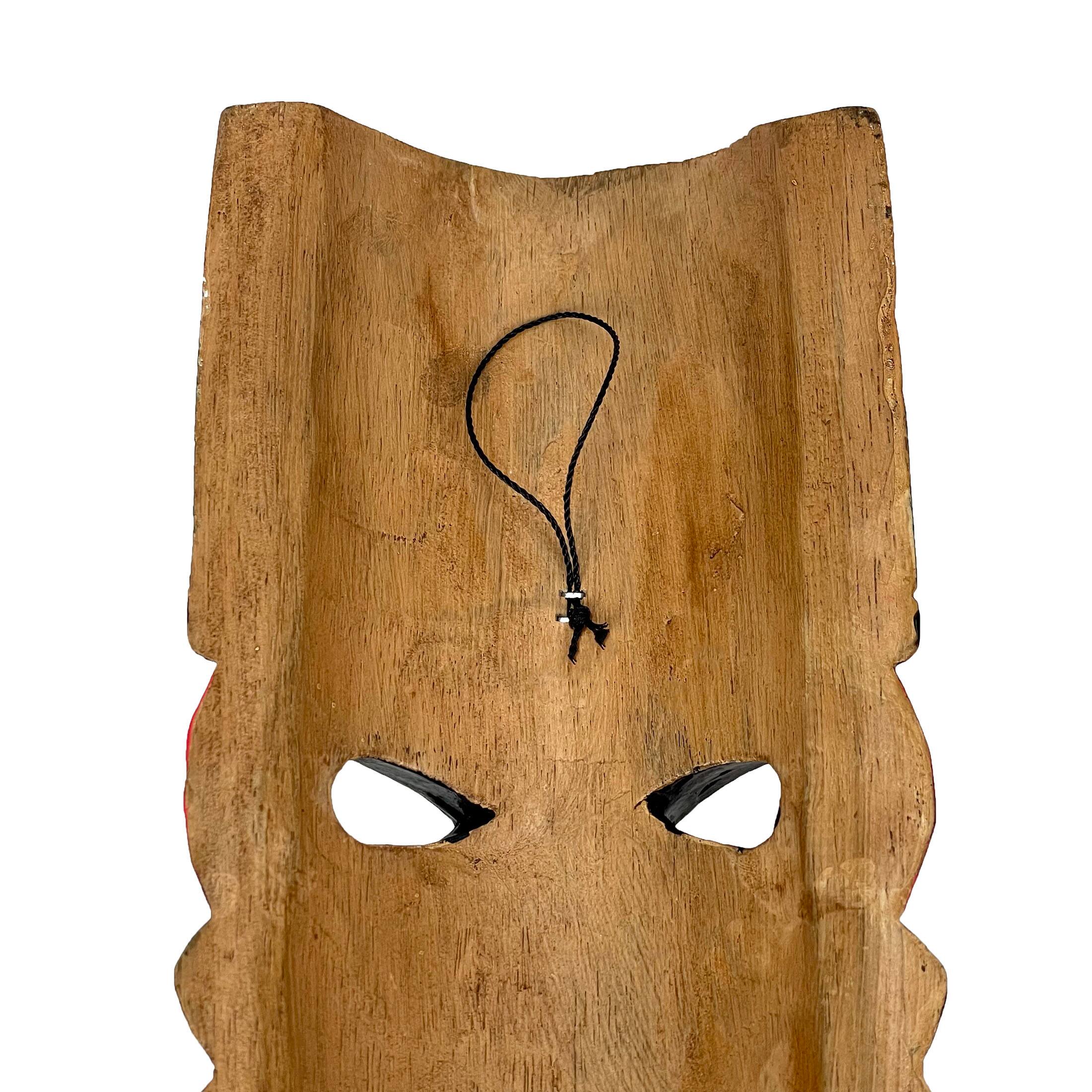 Alt View 4. Zeckos - Set of 10 Hand-Carved Tropical Island Style Tiki Masks Decorative Wall Hangings - Multicolored.