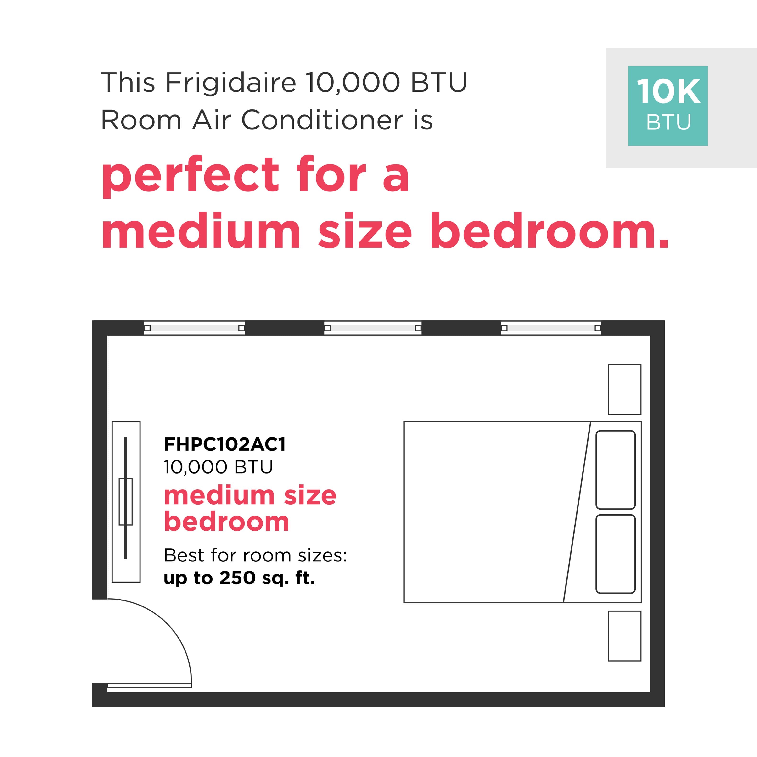 Frigidaire 3-in-1 Portable Room Air Conditioner White FHPC102AC1 - Best Buy