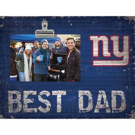 Fan Creations - New York Giants 8'' x 10.5'' Best Dad Clip Frame - Multicolor