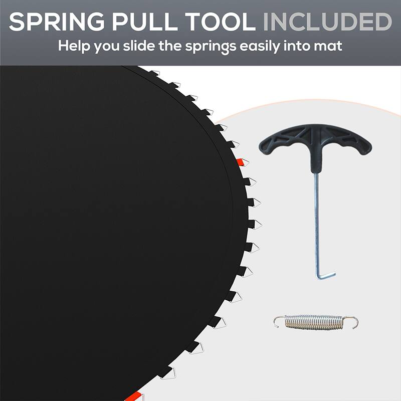 SPRING PULL TOOL INCLUDED  
Help you slide the springs easily into mat