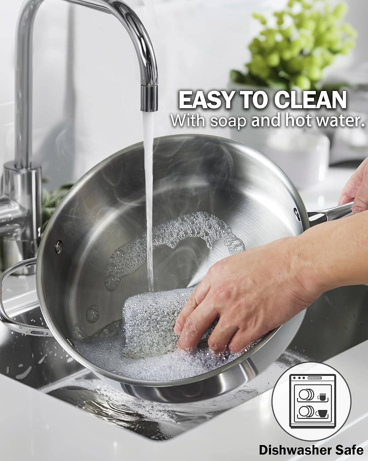 EASY TO CLEAN With soap and hot water.

Dishwasher Safe