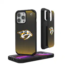 Keyscaper - NHL - Nashville Predators Linen Logo iPhone Rugged Case - 15 - Black