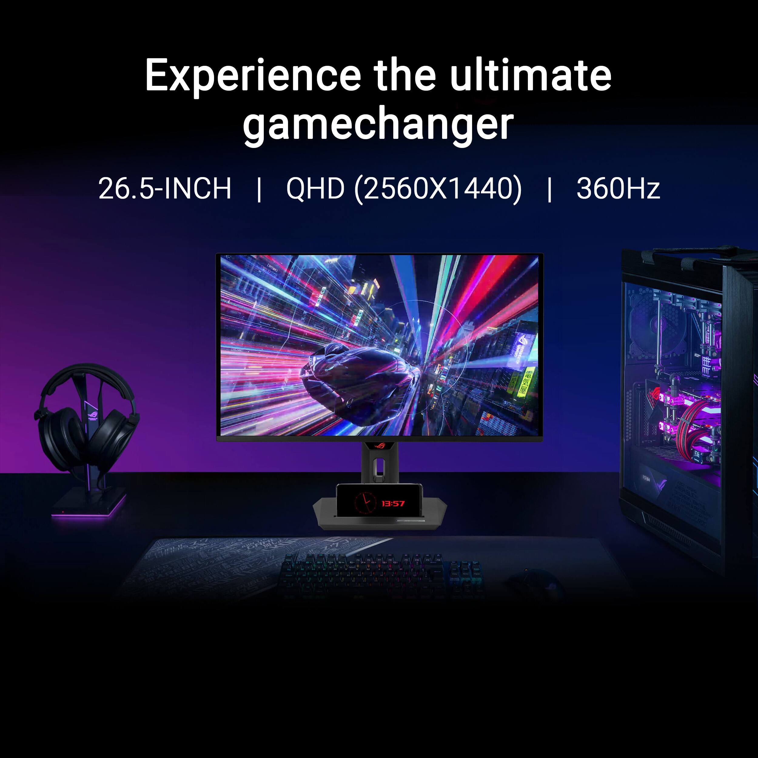 ASUS ROG Strix 27" 2K QD-OLED 360Hz 0.03ms G-SYNC Compatible and FreeSync Premium Pro Gaming Monitor with HDR Black XG27ACDNG - Best Buy