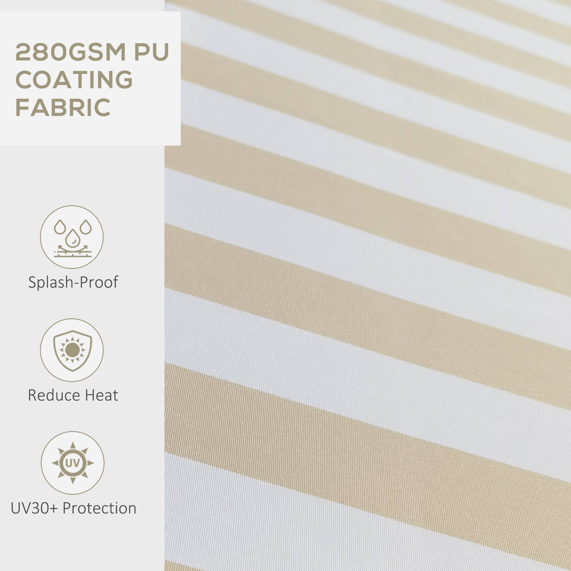 280GSM PU COATING FABRIC
Splash-Proof
Reduce Heat
UV30+ Protection