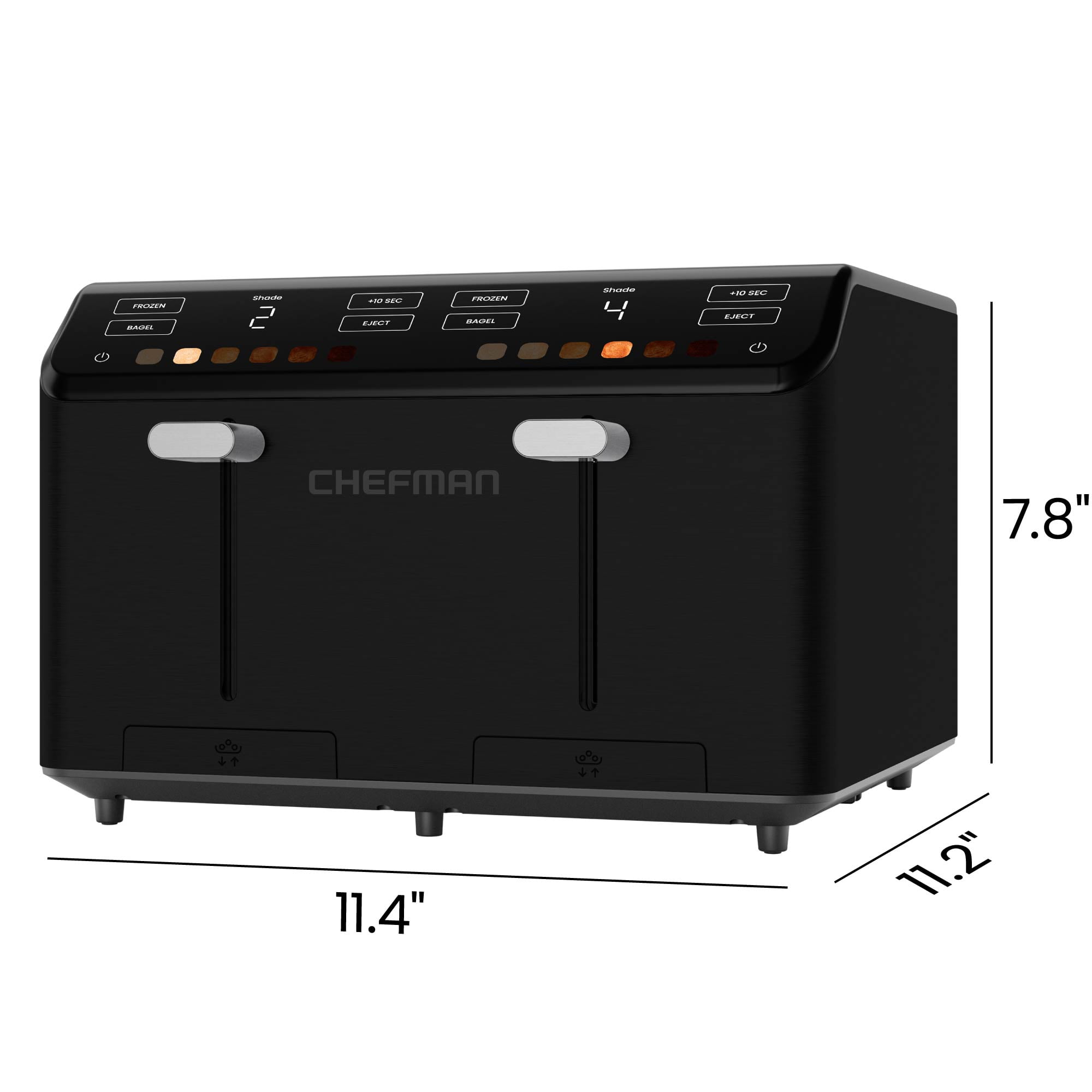 C BAE - 2 aM seU TOSS FRISEN AC - A8 NC TLBLS CHEFMAN 7.8" + 11.4" + 11.2"