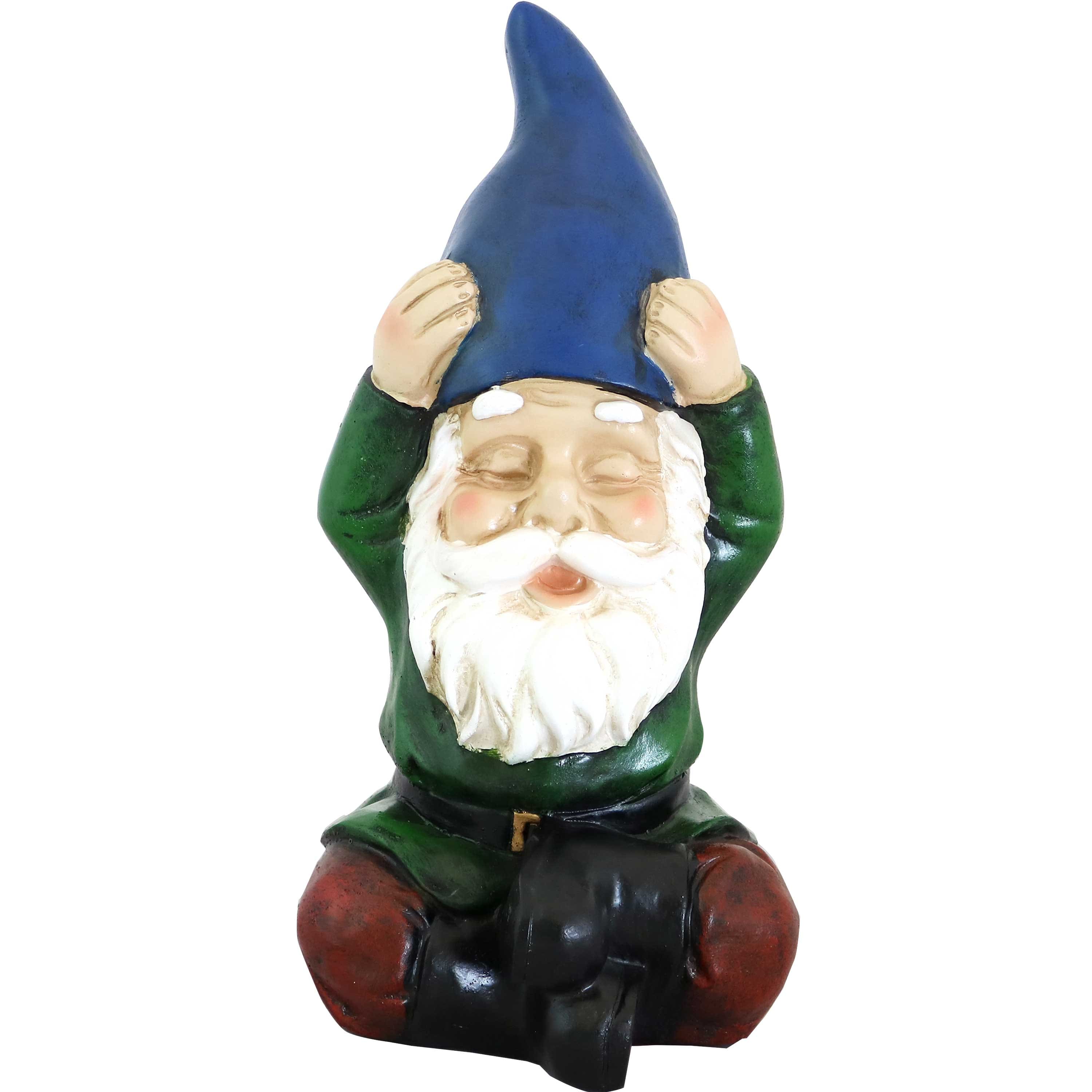 Sunnydaze - Sage the Yoga Gnome Indoor/Outdoor Garden Statue - 11.75 in - Green price history on PriceWatchPro