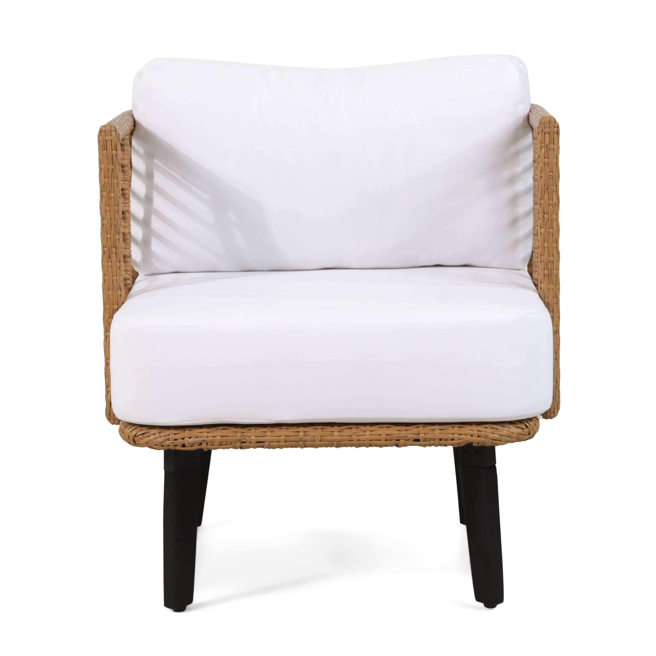 Alt View 1. SlickBlue - Minimalist Accent Chair with Fabric Upholstery and Sturdy Legs, Ideal for Reading Nook or Office Space - White, Black, Brown.
