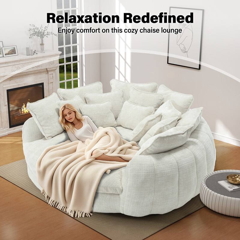 Relaxation Redefined  
Enjoy comfort on this cozy chaise lounge