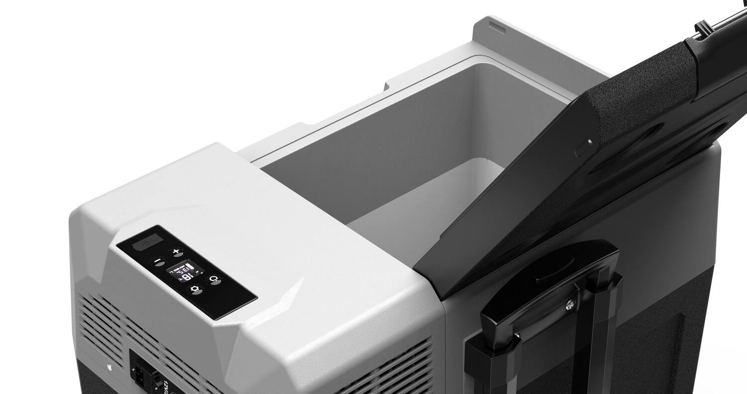 Left. Glarewheel - Glarewheel Electric Cooler Iceless Portable Refrigerator 50L - Black.