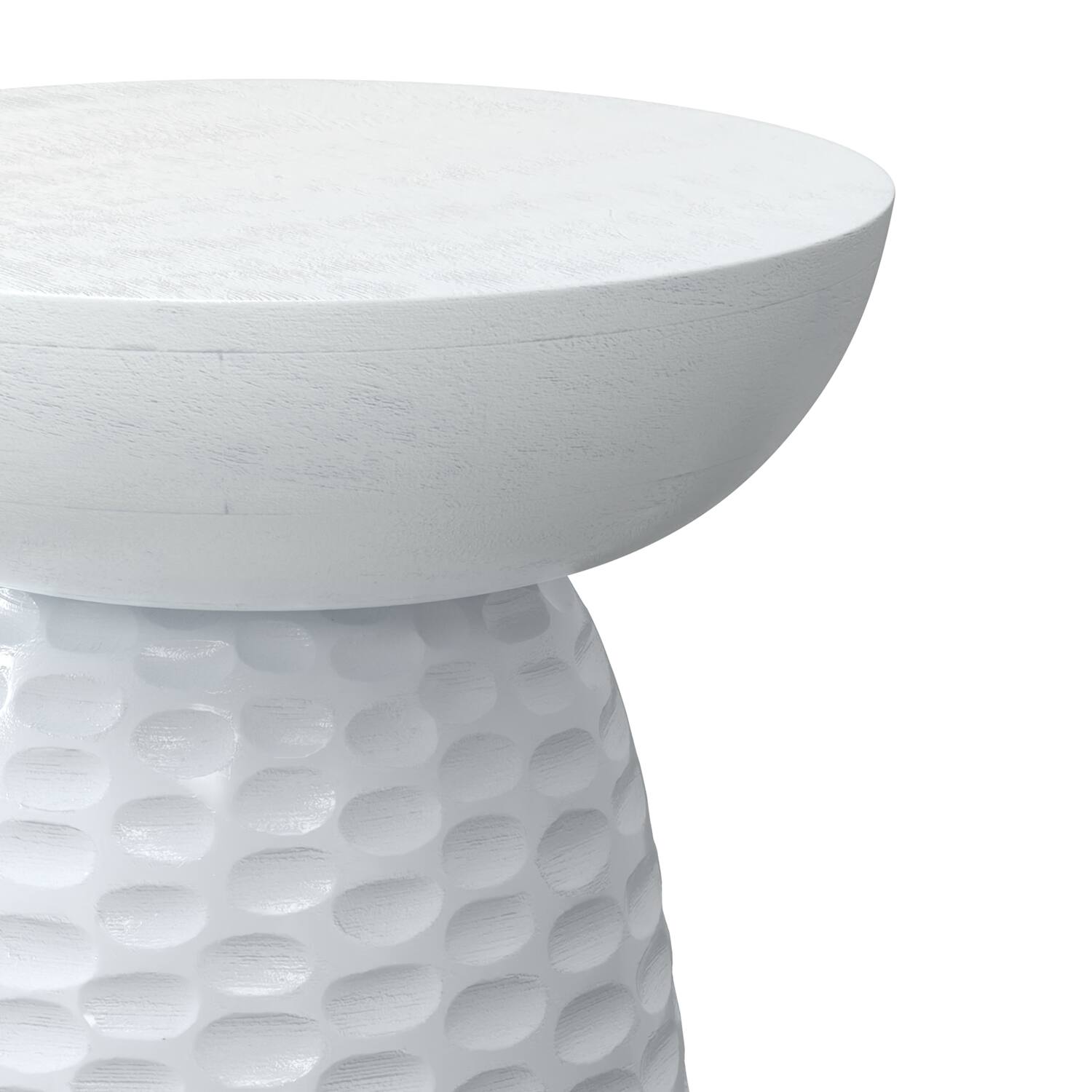 Alt View 6. Simpli Home - Boyd 13 inch Wide Solid Wood Contemporary Accent Table in White, Assembled - White.